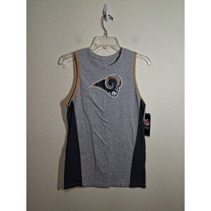 NWT NFL Los Angeles Rams Youth Sleeveless Tank Top Casual Gray Size Large